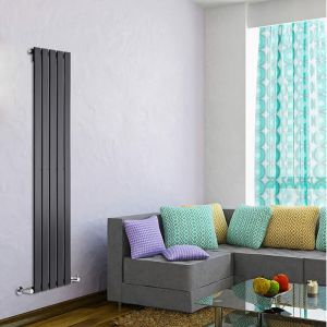 Hudson Reed Radiateur vertical Design en Acier 1600 x 350 mm Rang Unique