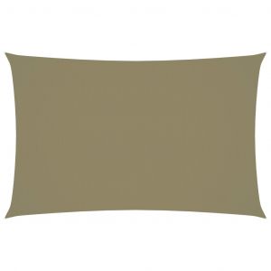 VidaXL Voile de parasol Tissu Oxford rectangulaire 4x7 m Beige