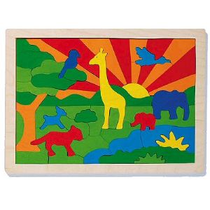 Goki 57990 - Puzzle Jungle 57 pièces