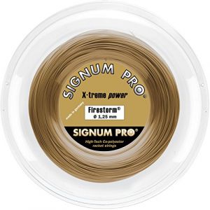 Signum Pro Firestorm Cordage de raquette de tennis 100 m x 1,30 mm Or