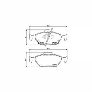 Brembo 4 plaquettes de frein P83085