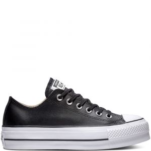 Image de Converse Chaussures casual Chuck Taylor All Star Lift Clean Platform Basses Cuir Noir - Taille 36