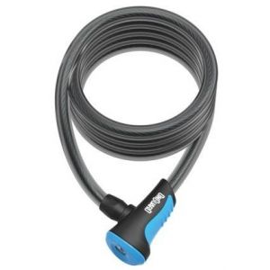 Onguard Antivol à Spirale Neon 180cmx12mm Noir/Bleu