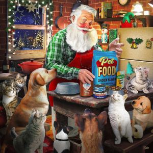 Sunsout Puzzle Pièces XXL - Le Père Noël et ses Animaux