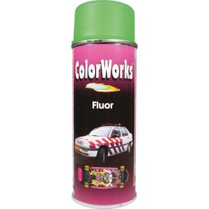 Colorworks Peinture a&eacute;rosol fluo vert - 400 ml