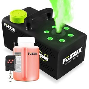 Image de Fuzzix F506V Machine à Fumée Verticale 500 Watts RGB avec Télécommande - Liquide Inclus
