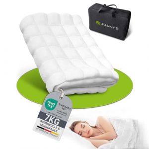 Couverture d'aggravation / Couverture lourde / Couverture de poids - 135x200 cm - 7kg - Blanc