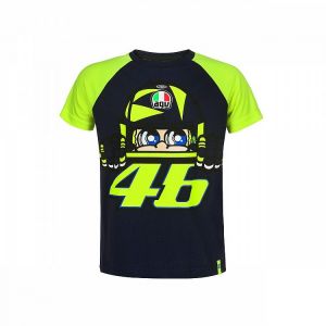 VR46 Tee-Shirt CARÉNAGE pour Enfant - Noir - 4/5 Ans