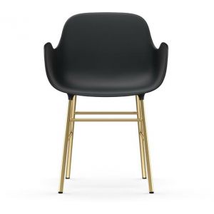 Image de Normann Copenhagen Fauteuil noir et laiton Form