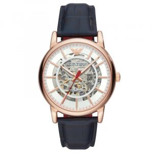 Image de Emporio Armani Montre Automatique Analogique Ar60009 Pour Homme Avec Bracelet En Cuir