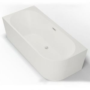 Baignoire semi-&icirc;lot Murale CAPRI 160 Gauche L. 160 x l. 76 cm, by SPALINA