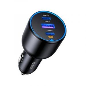 UGreen Chargeur de voiture 2*usb-c Pd+usb-a 130w