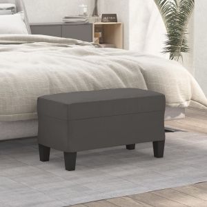 VidaXL Banc Gris 70x35x41 cm Similicuir Grey