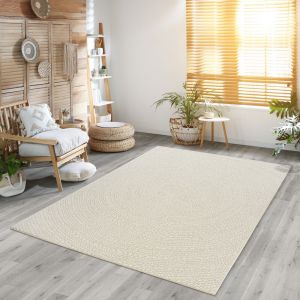 Kansas tapis intérieur extérieur jute naturel crème