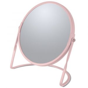 Spirella Miroir grossissant sur pied Acier AKIRA Rose Mat
