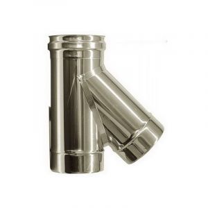 Image de MBM Combustion dn 350 tee raccord 135 ° tube en acier inoxydable de combustion 316 INOX