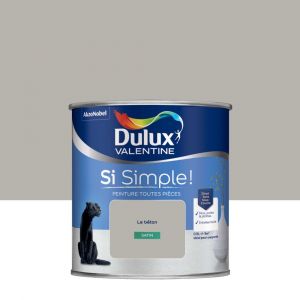 Dulux Valentine Peinture toutes pièces Si Simple ! Satin Le Béton 0,5 L