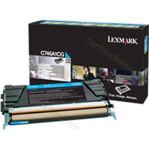 Image de Lexmark C746A1CG - Toner cyan 7000 pages