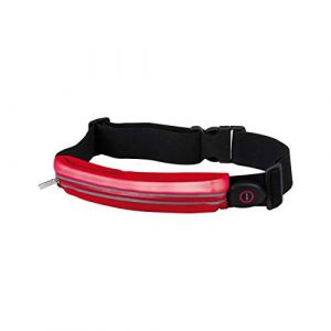 Paulmann 70968 LED avec Compartiment pour Smartphone 1 Rouge Lumineuse de 0,4 W-Textile élastique-Ceinture de Course en Plastique
