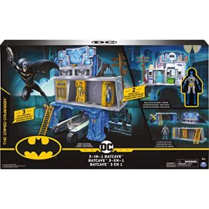 An 6058292 BatCave 3 en 1 Mission Gotham Jeu Jouet Enfant, Figurine