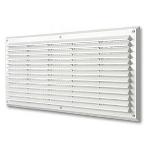 La Ventilazione AR5023B Grille de Ventilation en Plastique rectangulaire à souder, Blanc, 500x227 mm