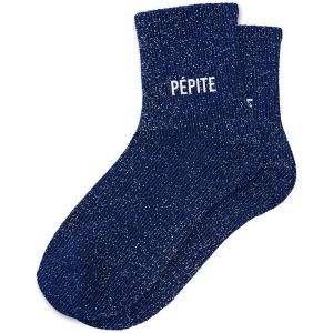 Sud trading Chaussettes Une paire de chaussettes paillettes Pépite