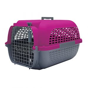 Dog It Catit Sac de Transport pour Animaux domestiques Gris et Fuschia Taille M 56 x 37 x 30 cm