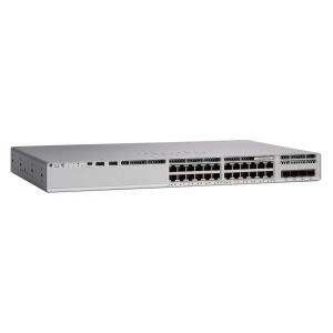 Cisco Catalyst 9200L - Network Essentials - commutateur - C3 - G&eacute;r&eacute; - 8 x 100/1000/2.5G/5G/10GBase-T + 16 x 10/100/1000 (PoE+) x SFP+ 10 Go (liaison montante) - Montable sur rack - PoE+ (740 W)