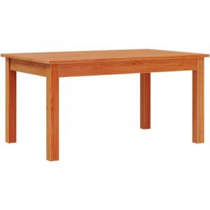 VidaXL Table Basse Cire Marron 80x50x40 Cm Bois Massif De Pin