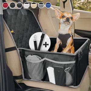 Si&egrave;ge auto pour chien de petite et moyenne taille avec ceinture de s&eacute;curit&eacute; - si&egrave;ge auto pour chien &eacute;tanche et stable pour si&egrave;ge arri&egrave;re et si&egrave;ge avant - si&egrave;ge auto pour chien, si&egrave;ge passager pour chien, si&egrave;ge auto pour chien