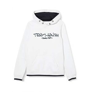 Teddy smith Sweat Capuche - Siclass - Blanc Junior 8 ans