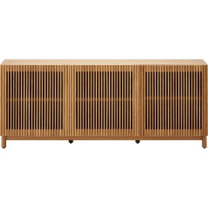 Buffet 3 portes bois/frêne 160 cm