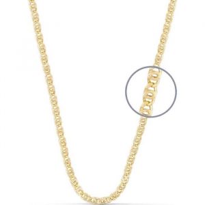 Collier L'atelier D'azur Collier / Chaîne Or Jaune Maille Oeil de Tigre - Homme - 50cm - Couleur Unique - Taille Doré
