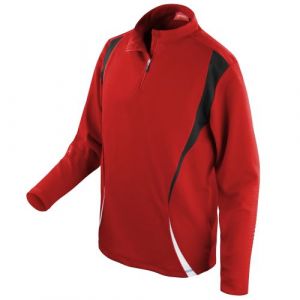 Spiro - Haut sport &agrave; manches longues - Femme (2XL) (Rouge/Noir/Blanc) - UTRW1471