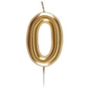Ruedelafete Bougie OR, chiffre 0 or