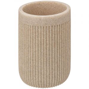 Gobelet pour salle de bains, coloris lin, 5Five Onyx