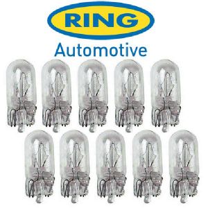 Ring 10 Ampoules T10 - 12V - 5W - W2.1x9.5d - Wedgebase W5W