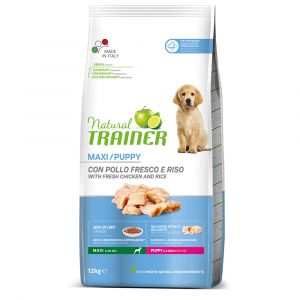 Natural Trainer Maxi Nourriture pour Chien Chiot et Enfant avec Poulet &ndash; 12 kg