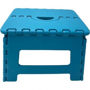 Venteo Turquoise 31.5 x 25.5 x 22 cm Marche Pied Pliant - R&eacute;siste jusqu'&agrave; 150kg de charge