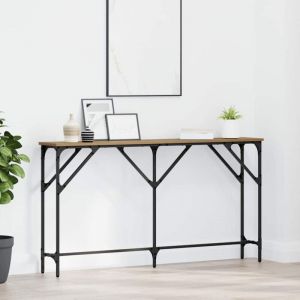 VidaXL Table console ch&ecirc;ne artisanal 140 x 23 x 75 cm