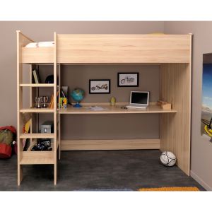 Image de Les meubles olivier Lit mezzanine enfant Kurting (90 x 200 cm)