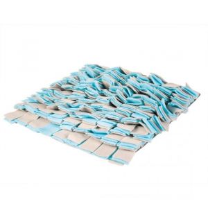 Duvo Tapis de friandise - 35 x 35 cm - Bleu et gris