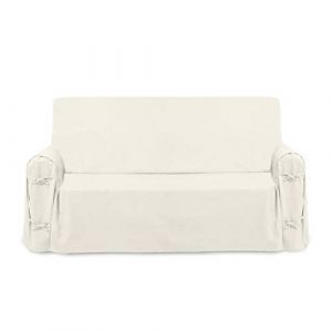 Soleil d'Ocre Housse de canapé en coton PANAMA écru