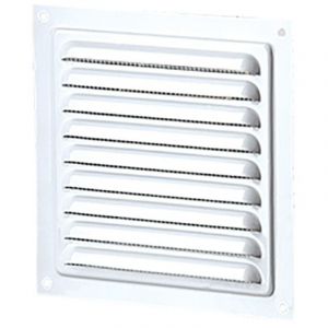 Winflex Ventilation Ventilation - Grille aération carrée 150mm 35cm2 - Acier blanc