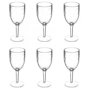 Lot de 6 Verres à Pied "Estiva" 35cl Transparent Prix