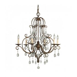 Elstead Chandelier Chateau Bronze moka 63,8 Cm