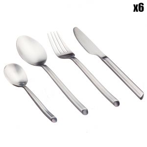 Ménagère Knut inox mat - 24 pièces