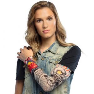 Manchon tatouage nylon dragon puissant bras adulte - boland 21007