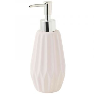 Image de Guy Levasseur Distributeur de savon en c&eacute;ramique rose poudr&eacute;