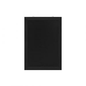 EUROPEL Ardoise avec cadre en bois, 420 x 600 mm, noir